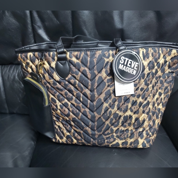 Steve Madden nylon-quilted commuter tote. NWT 3 PIECE - Picture 6 of 9
